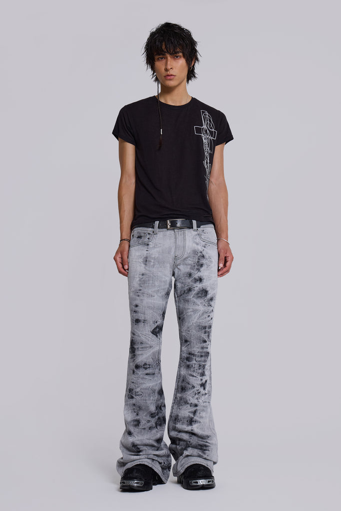 Grey Tie Dye Drift Jeans