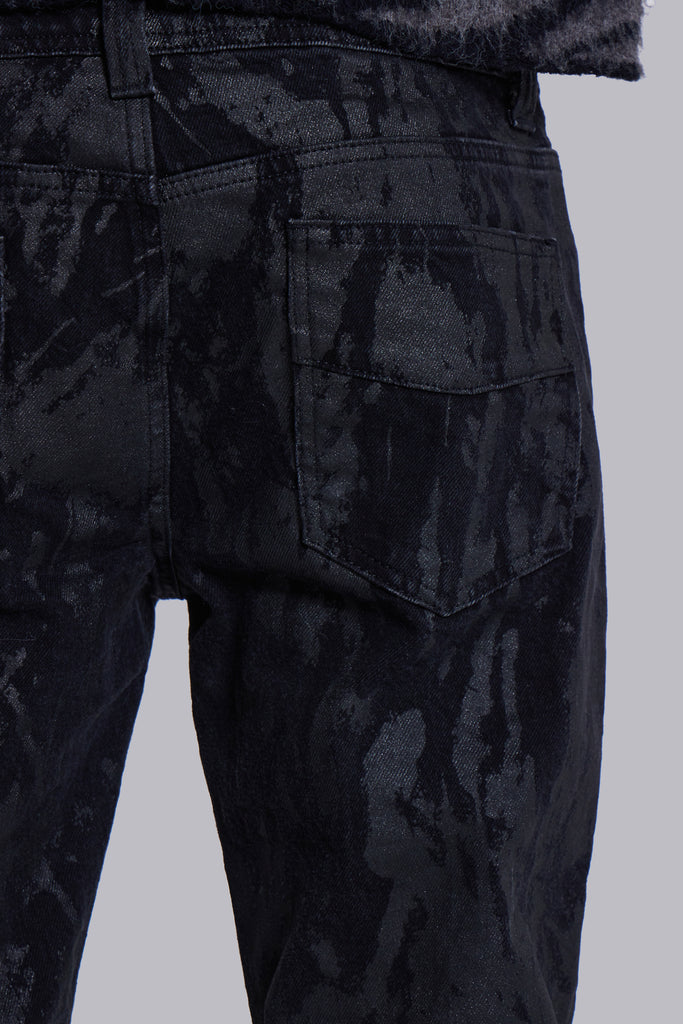 Wax Coated Drift Jeans