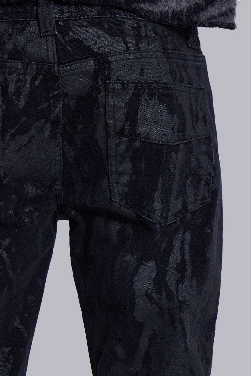 Wax Coated Drift Jeans