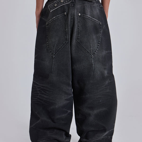Black Cinch XL Colossus Jeans | Jaded London | Clothing