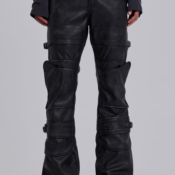 Moto Drift Bootcut Trousers | Jaded London | Clothing