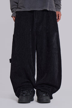 Black Skull XL Cord Colossus Jeans - W28 / Black