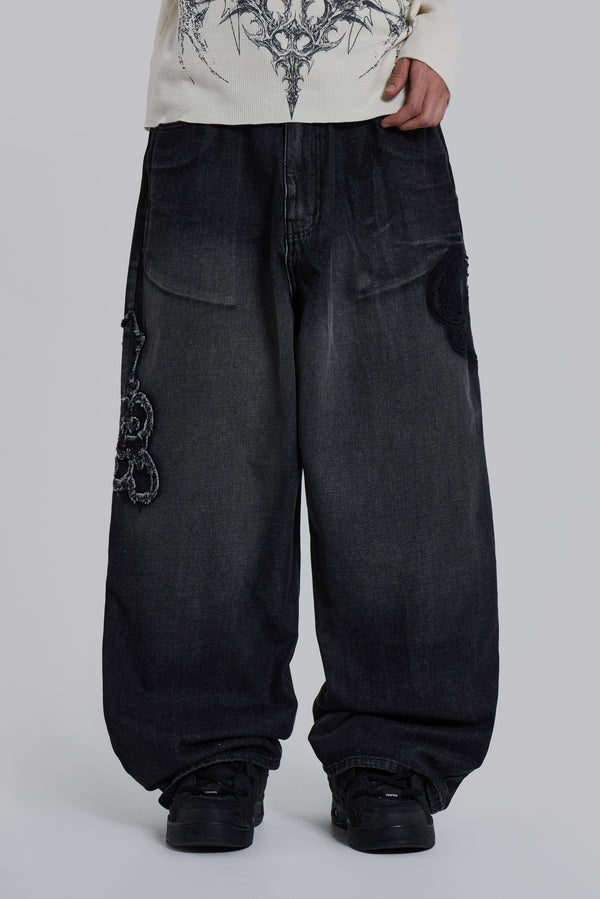 Black Raised Embroidery XL Colossus