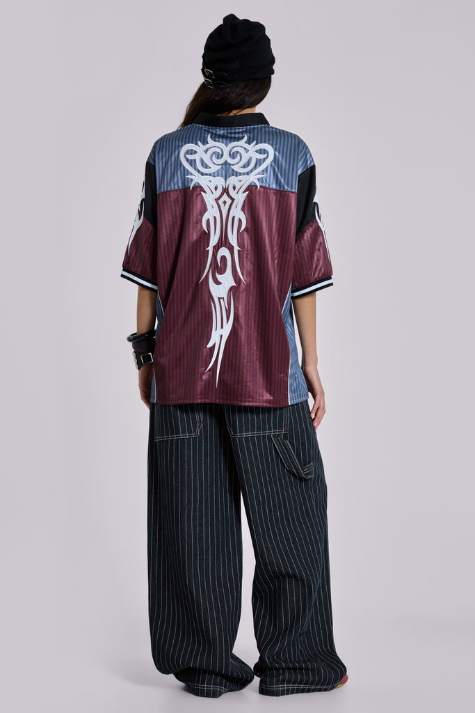 Black Ollie Pinstripe XL Colossus Jeans