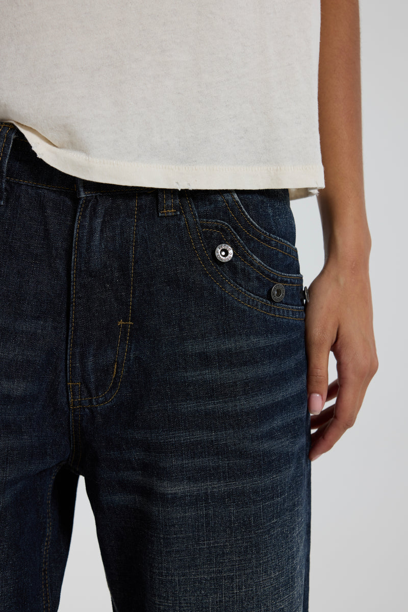 Drummer Low Rise Straight Leg Jeans