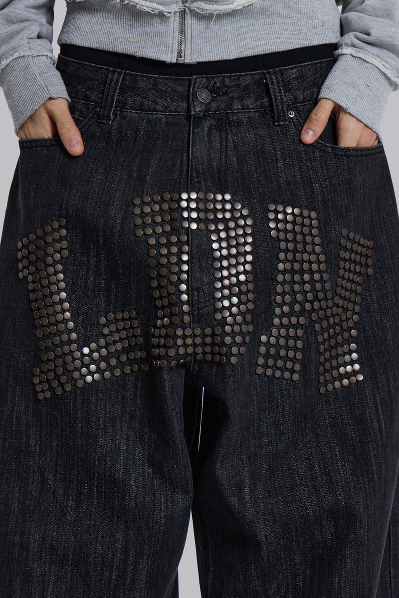 LDN Stud XL Colossus Jeans | Jaded London | Clothing