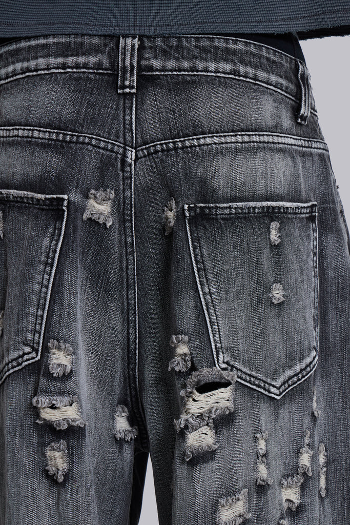 Bullet Hole XL Colossus Jeans | Jaded London | Clothing