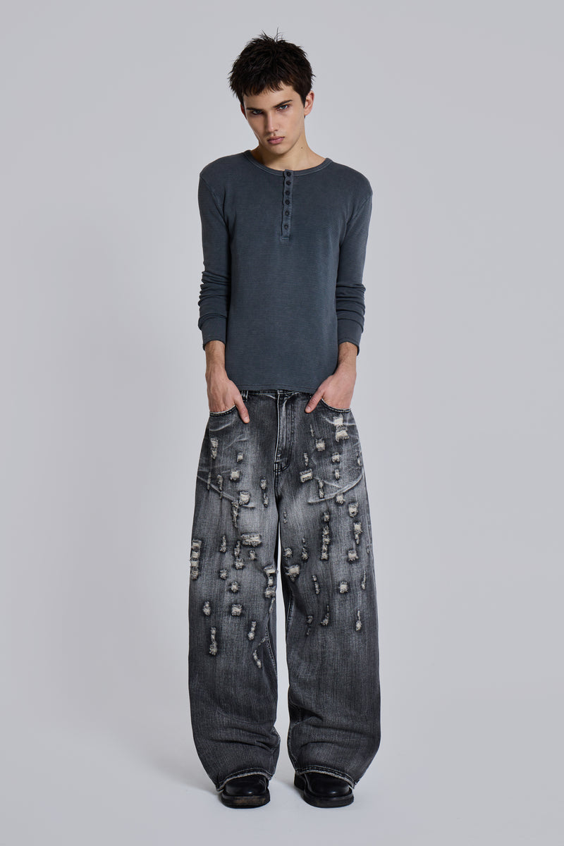 Bullet Hole XL Colossus Jeans | Jaded London | Clothing