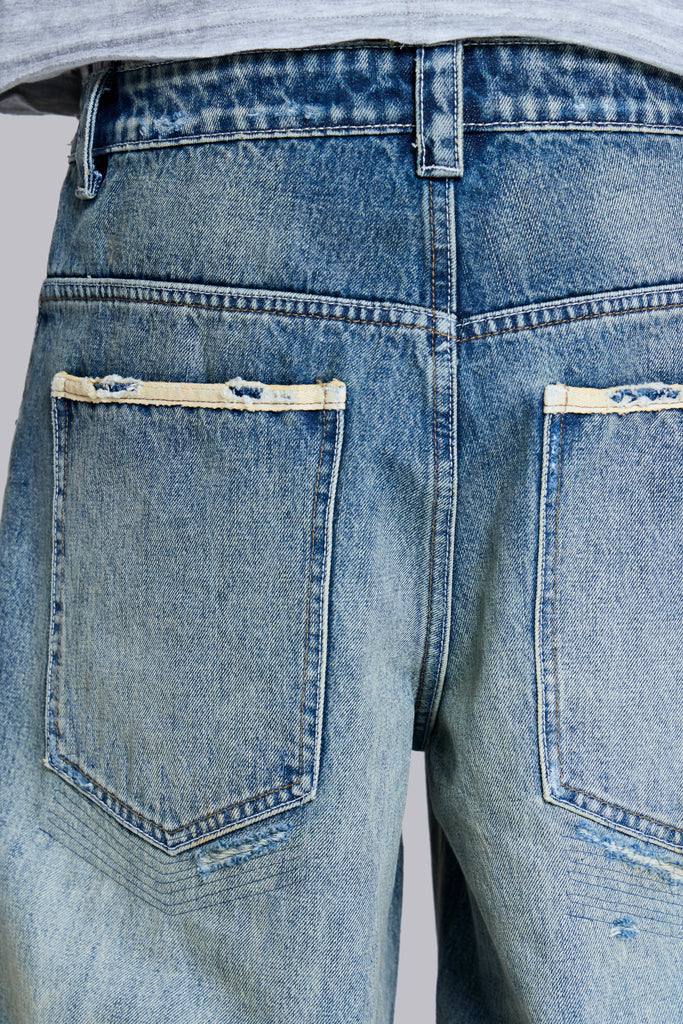 Torn Lowrise Colossus Jeans | Jaded London | Clothing