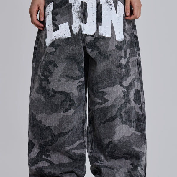 Camo LDN XL Colossus Jeans | Jaded London | Clothing