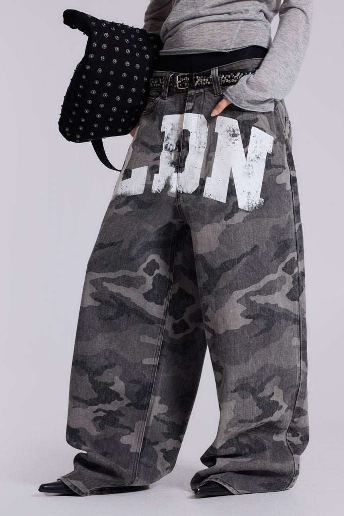 Camo LDN XL Colossus Jeans | Jaded London | Clothing