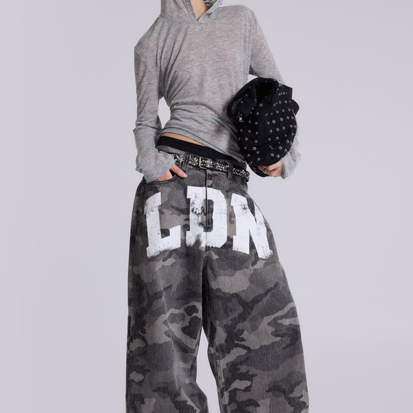 Camo LDN XL Colossus Jeans | Jaded London | Clothing
