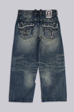 Rock Revival Heavy Stud Jeans - W25 / Blue