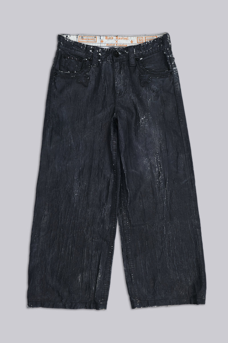 Rock Revival Moto Wax Jeans | Jaded London | Clothing
