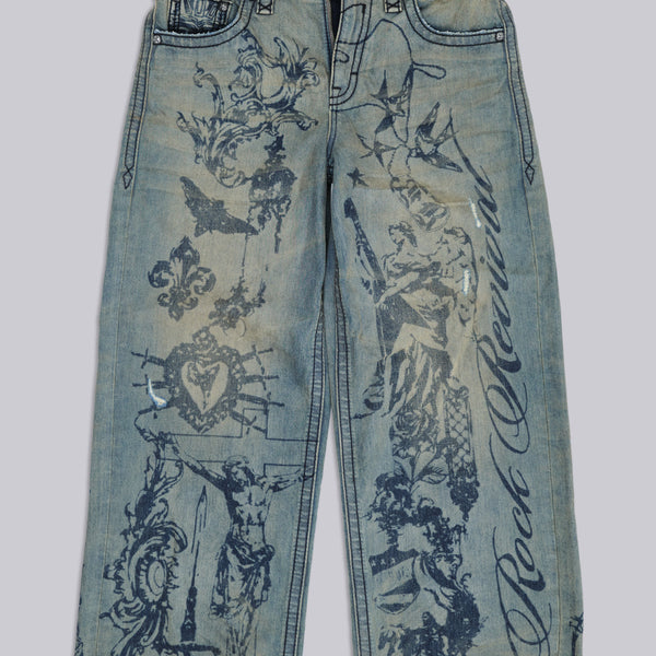 Rock Revival Inked Jeans | Jaded London | Clothing