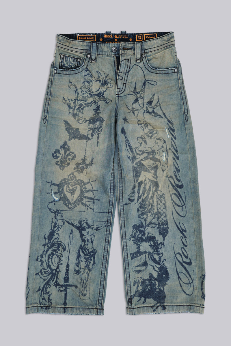 Jaded London denim デニム レオパード W32 Rock Revival Inked Jeans | Jaded London | Clothing