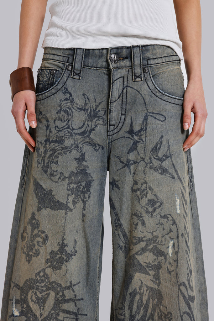 Rock Revival Inked Jeans | Jaded London | Clothing