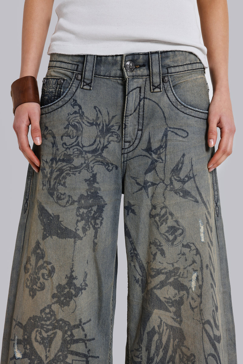 Rock Revival Inked Jeans | Jaded London | Clothing