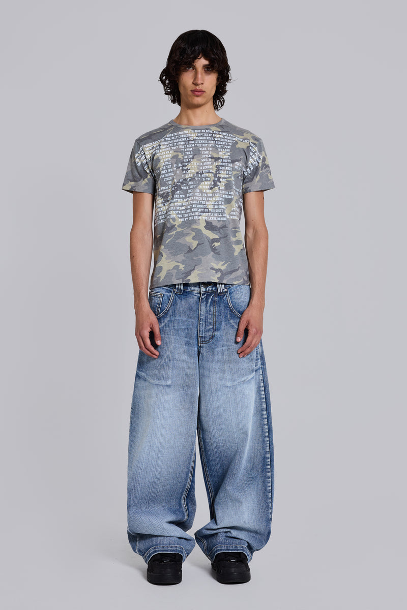 Skull Camo T-Shirt | Jaded London | Clothing