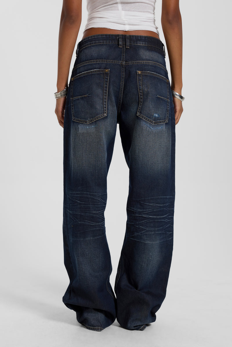 Indigo Wash Straight Leg Muse Jeans