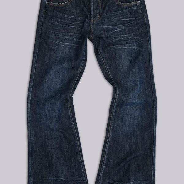 Blue Jude Bootcut Jeans | Jaded London | Clothing