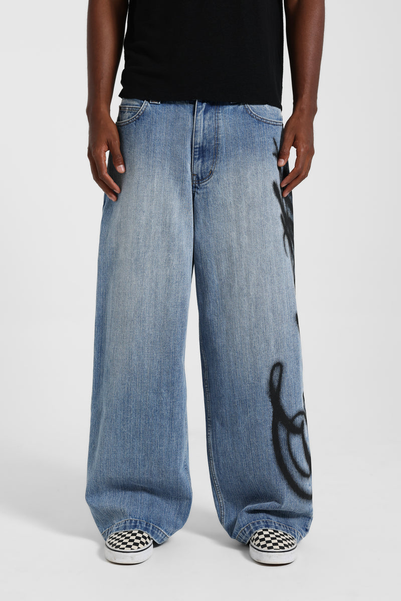 Light Wash Airbrush Empathy XL Colossus Jeans