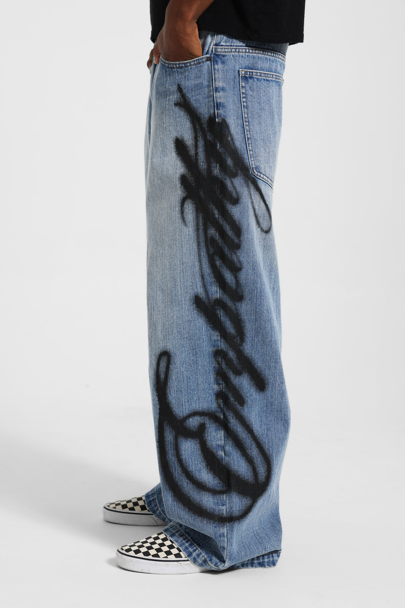 Light Wash Airbrush Empathy XL Colossus Jeans