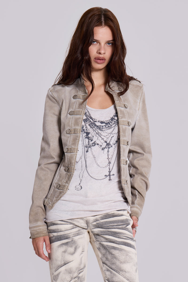 Rebel Military Jacket in Clay