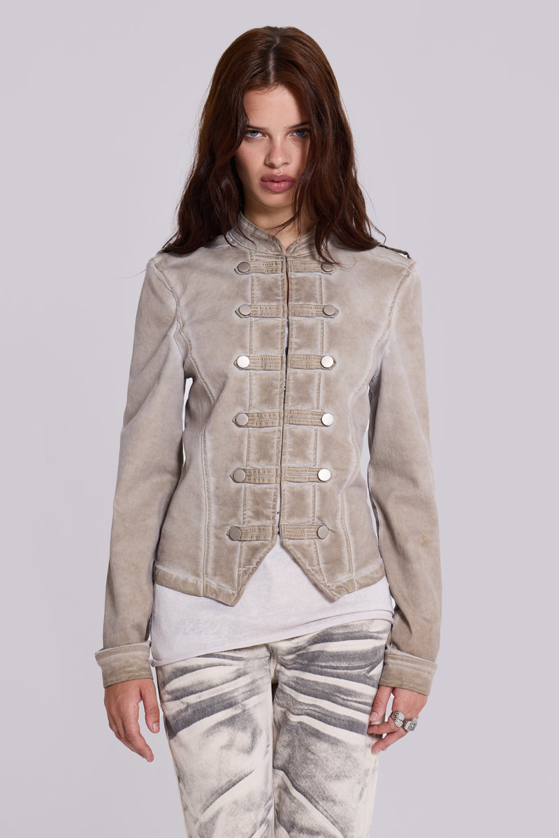 Rebel Military Jacket in Clay