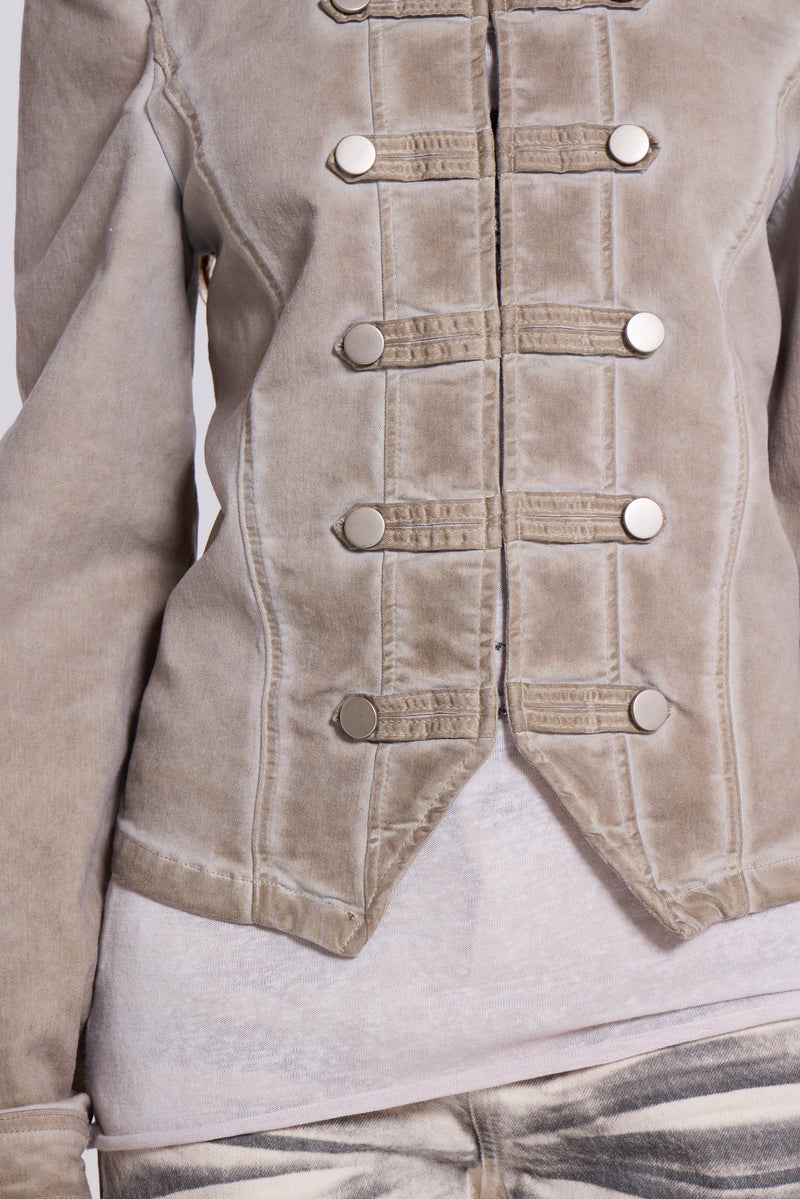Rebel Military Jacket in Clay