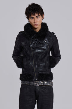 Spectre Shearling Jacket - XS / Black