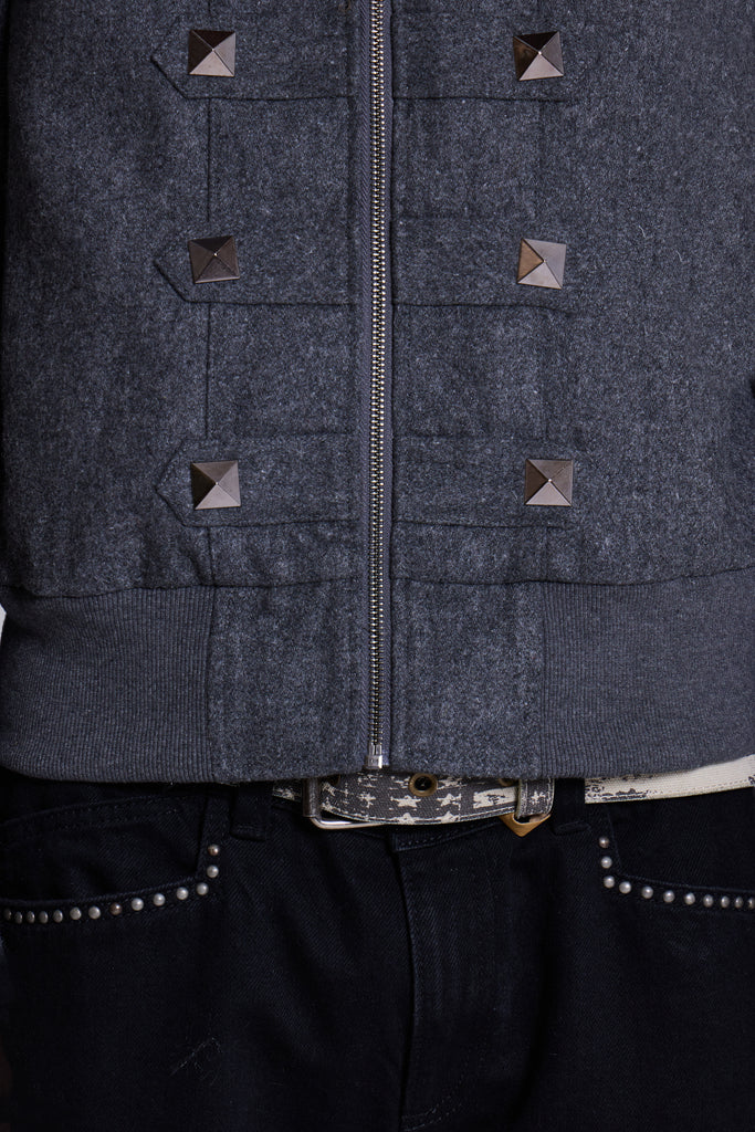 Marl Military Hooded Jacket