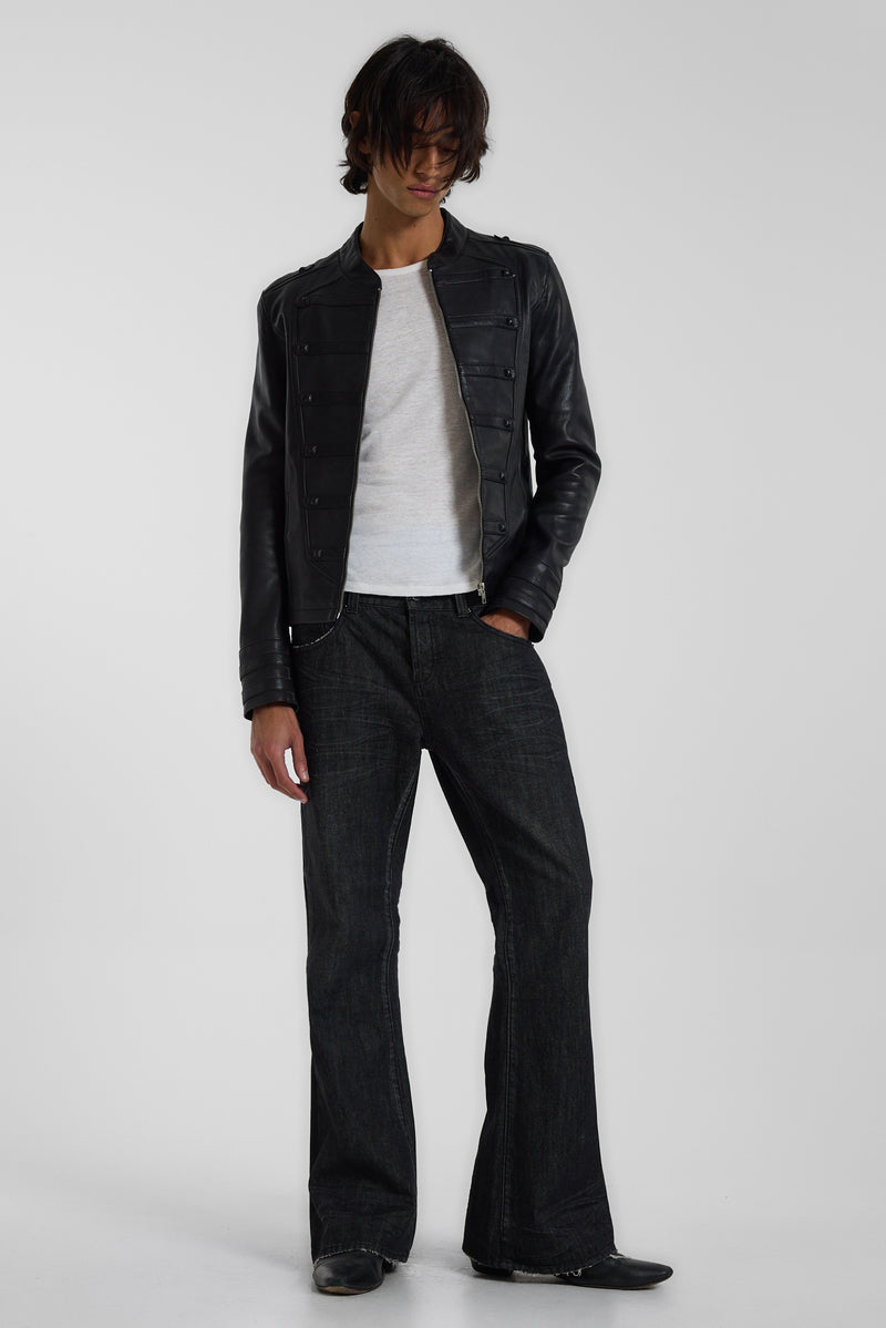 Leather Military Jacket