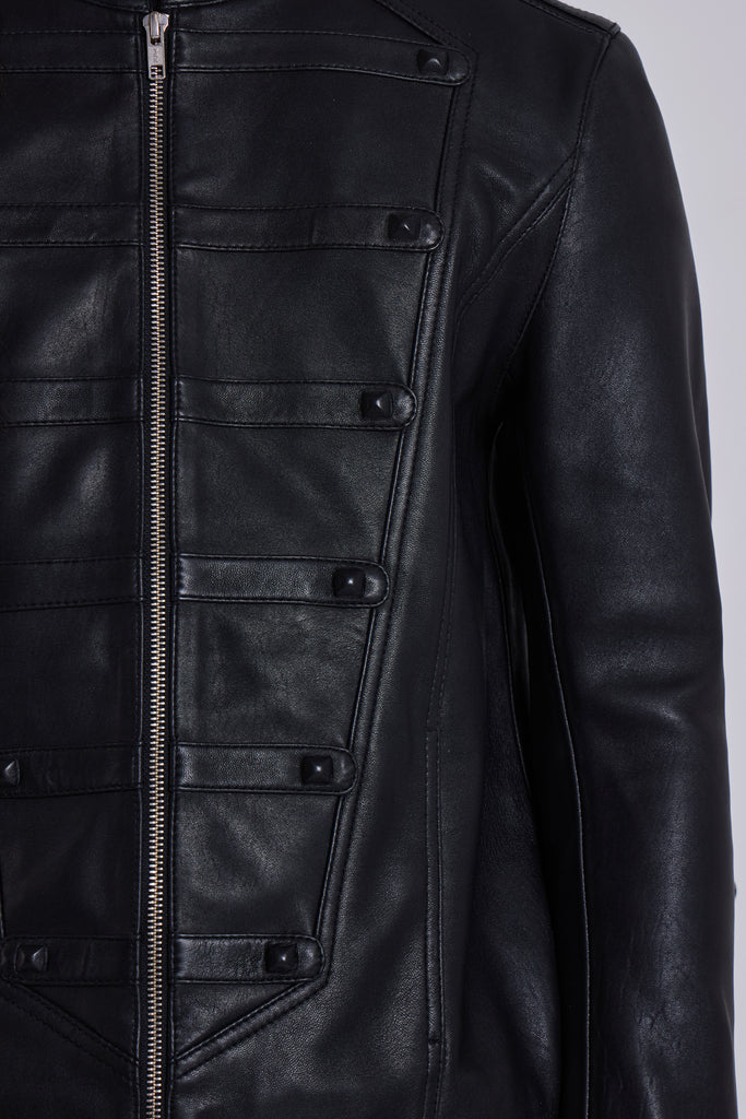 Leather Military Jacket