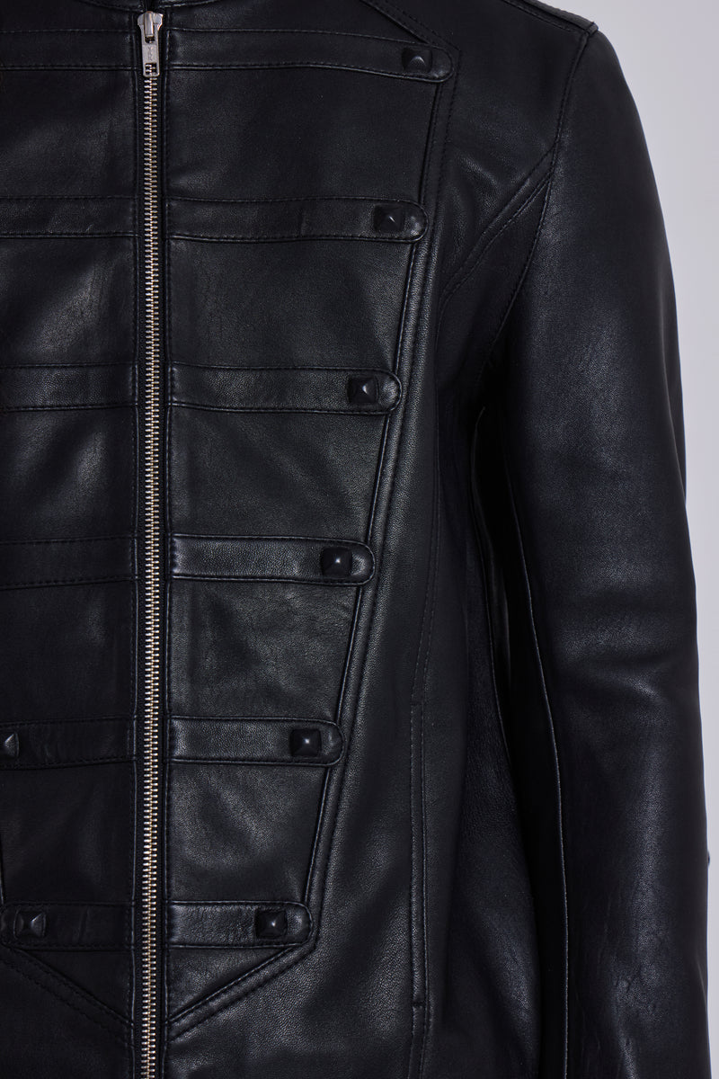 Leather Military Jacket