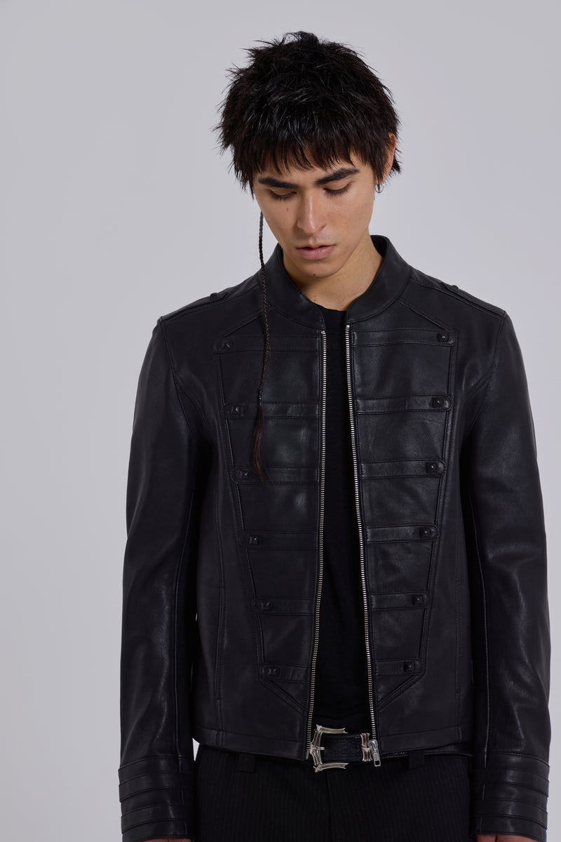 Leather Military Jacket