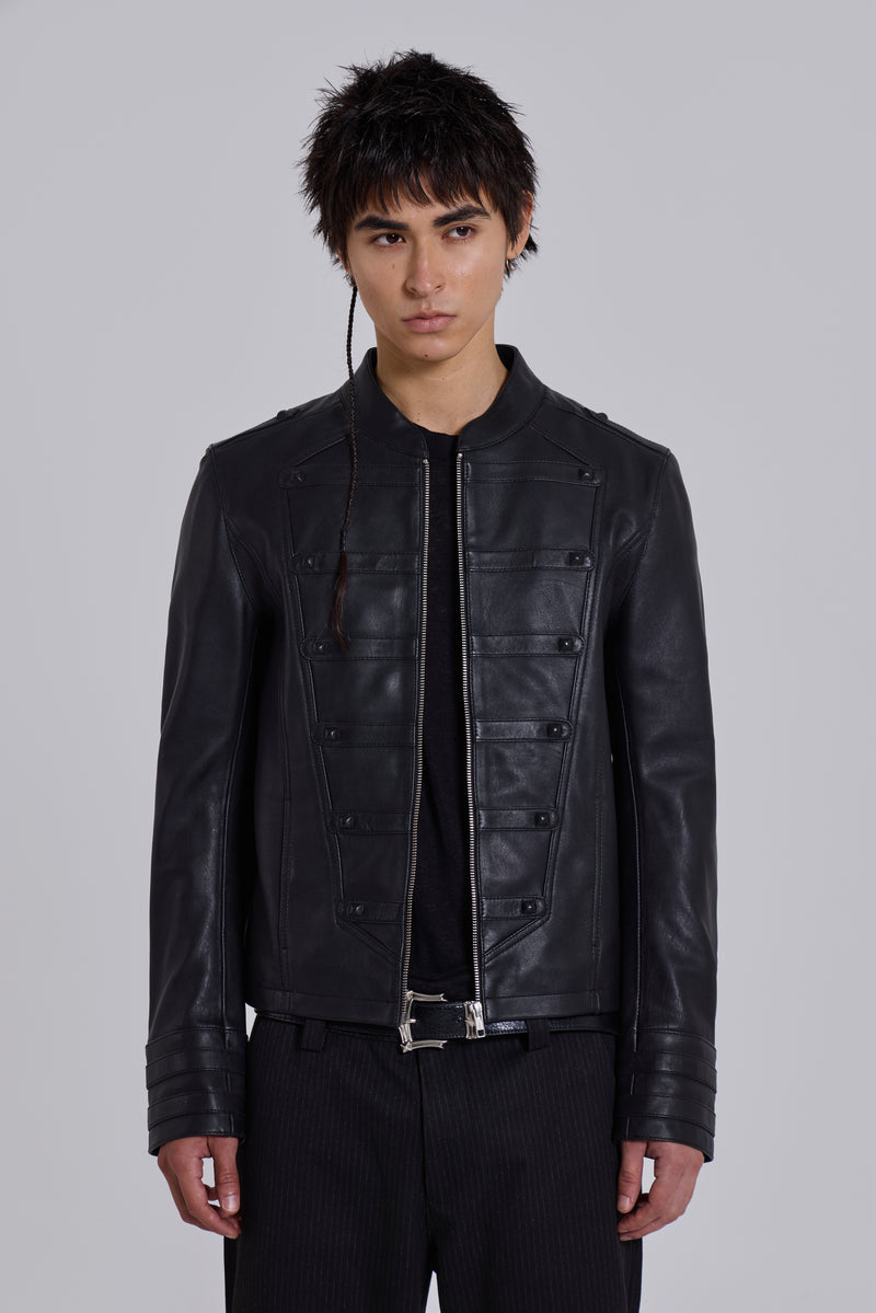 Leather Military Jacket