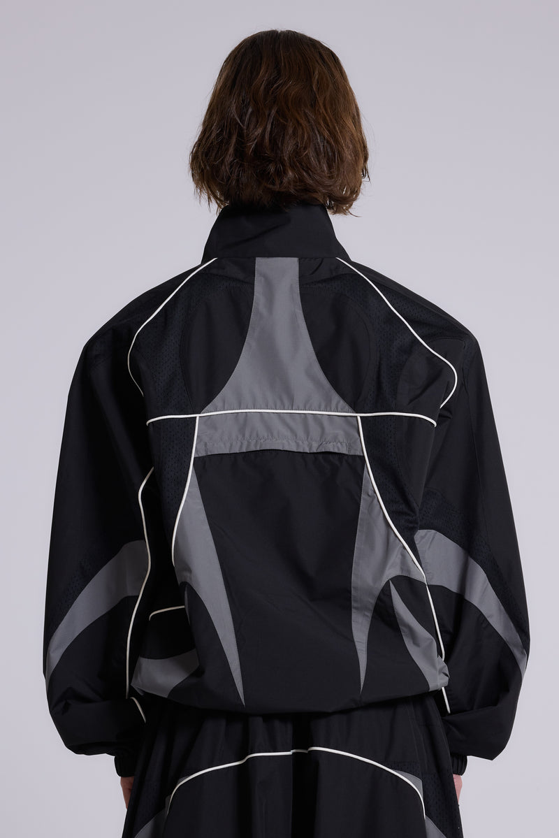 Black Panelled Vapor Jacket | Jaded London | Clothing