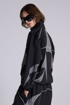 Black Panelled Vapor Jacket - XXS / Black