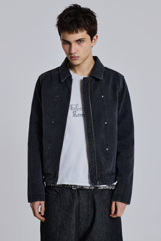 Stud Denim Jacket | Jaded London | Clothing