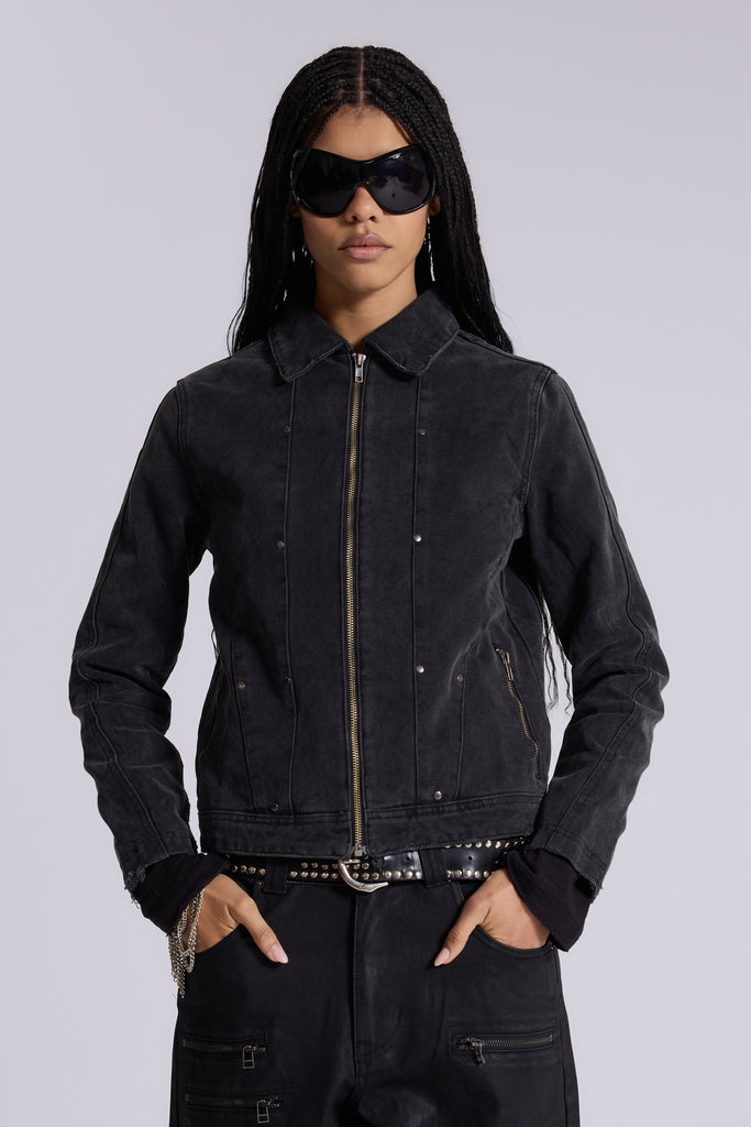 Rebel Military Jacket in Khaki | Jaded London