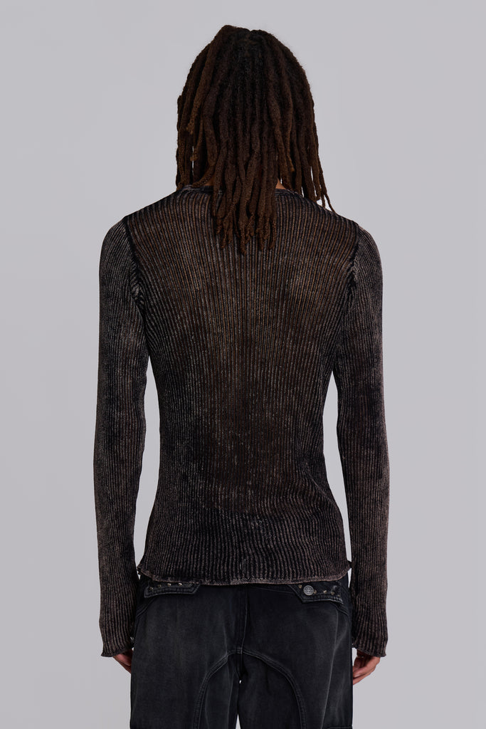 Acid Wash Stray Knit