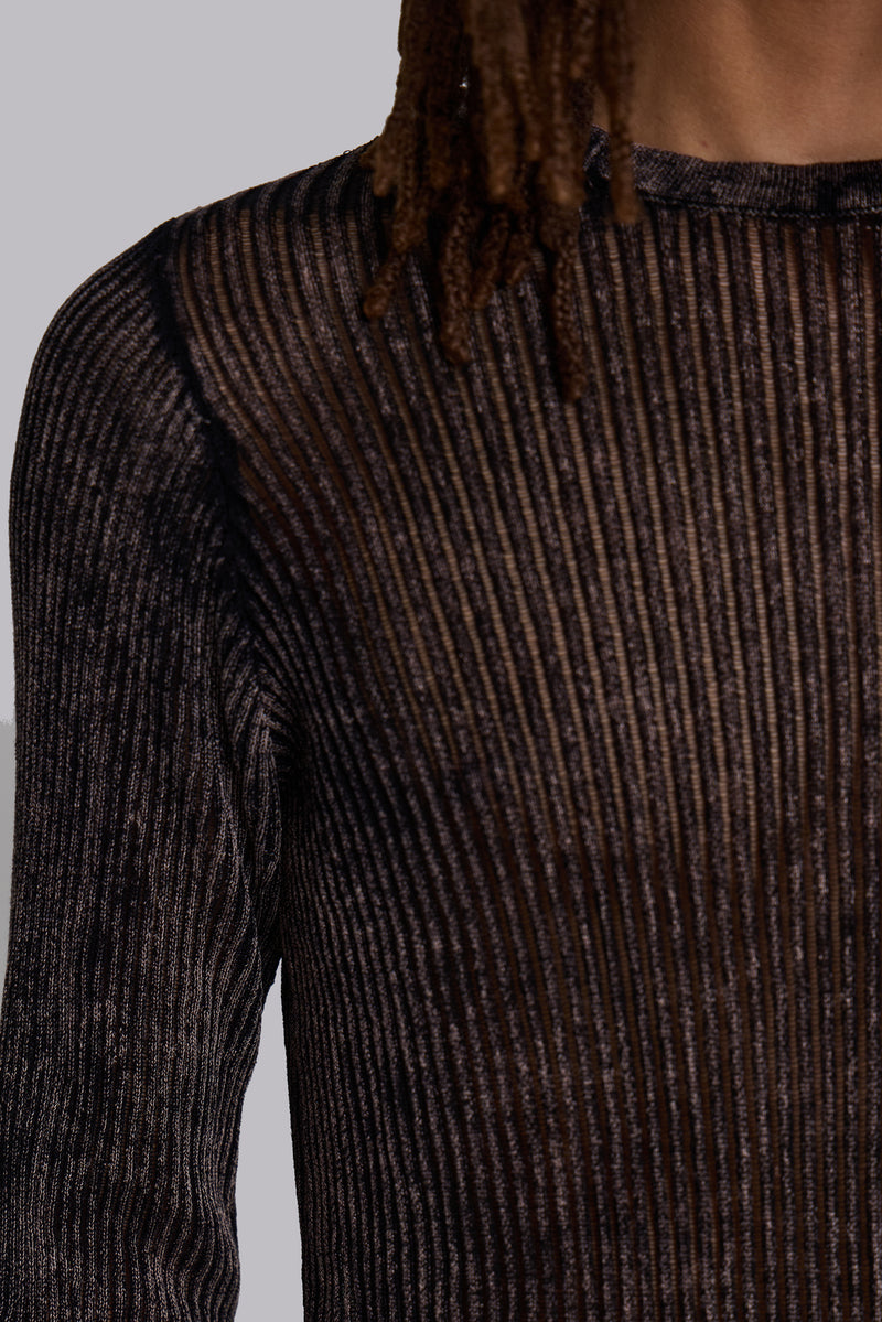 Acid Wash Stray Knit