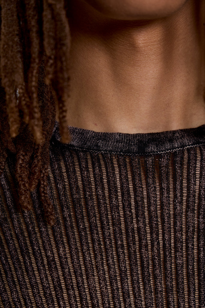 Acid Wash Stray Knit