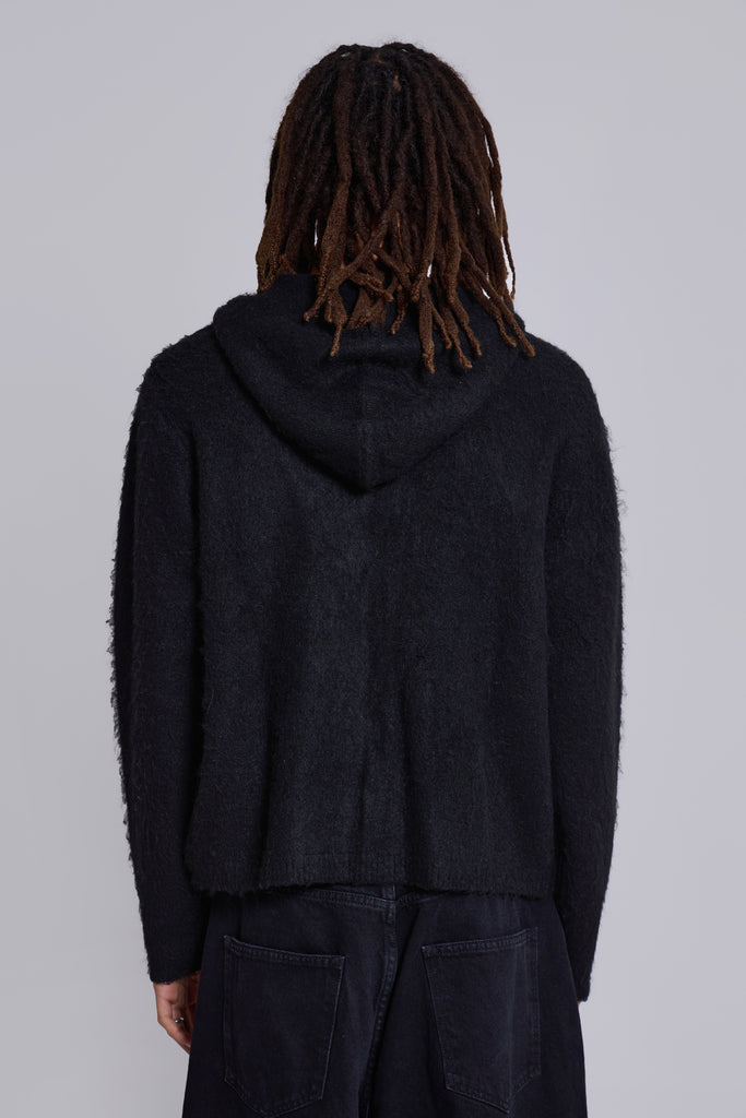 Scratch Mohair Zip-Up Hoodie