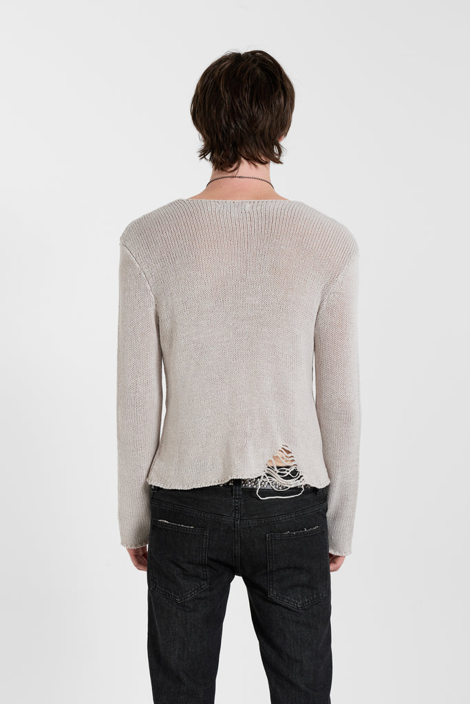 Wilson Knit Jumper in Grey | Jaded London | Clothing