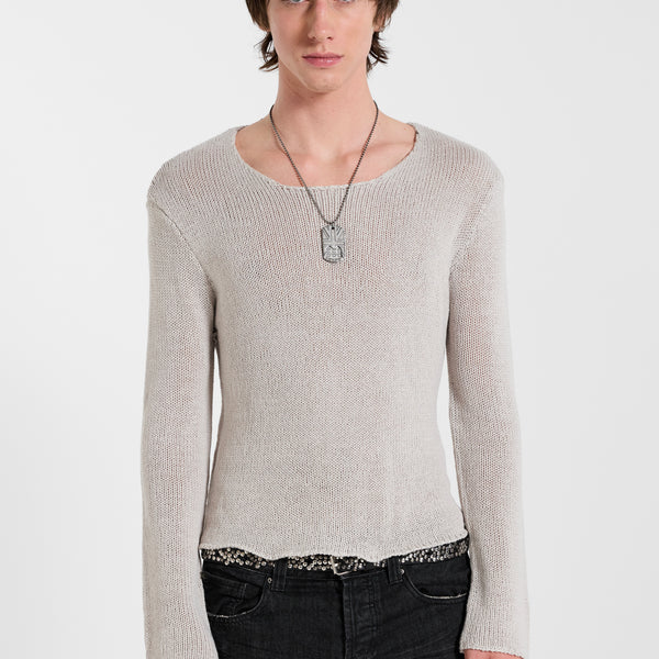 Wilson Knit Jumper in Grey | Jaded London | Clothing