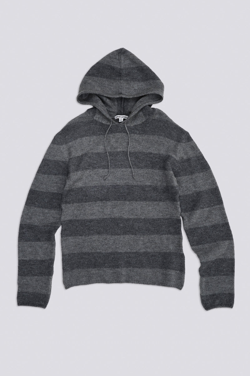 Dornan Striped Knit Hoodie