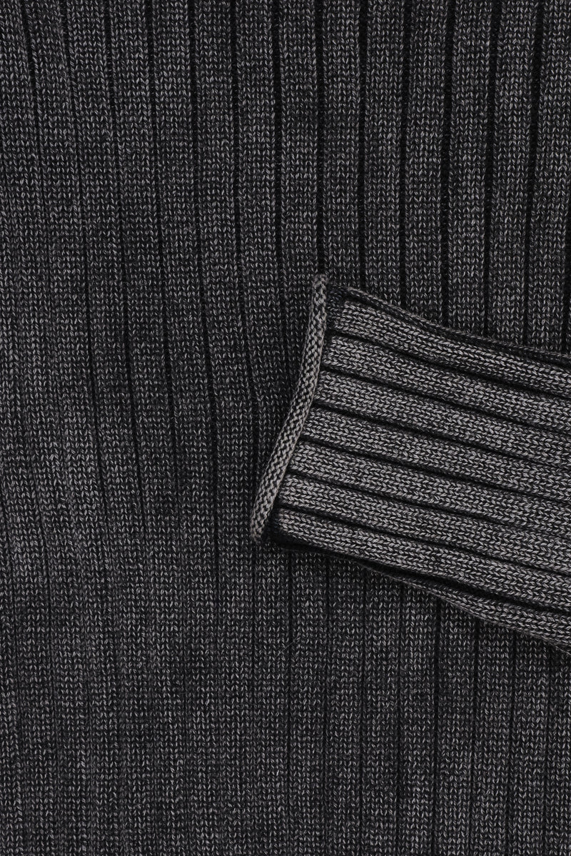 Long Sleeved Henley Knit Top – view 8