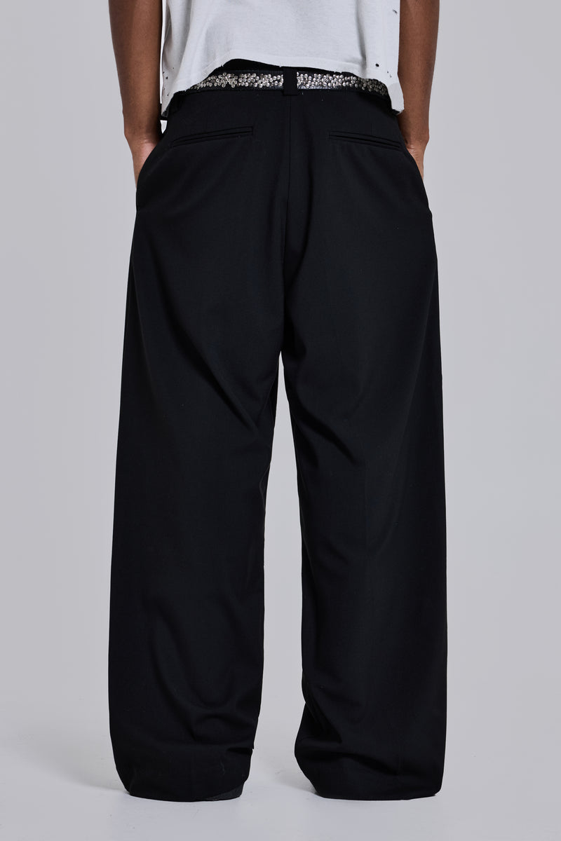 Shop Goliath Black Suit Pants | Jaded London | Clothing